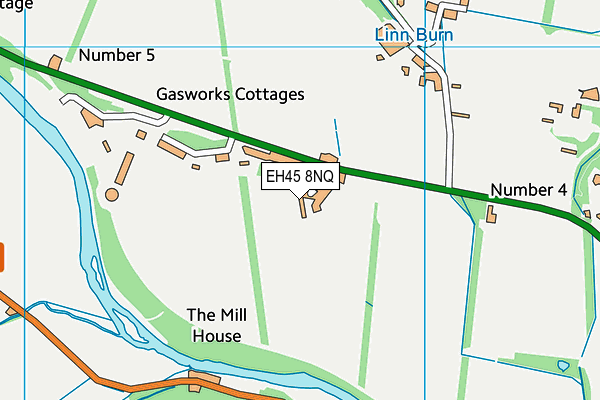 EH45 8NQ map - OS VectorMap District (Ordnance Survey) EH45 8NQ map - OS VectorMap District (Ordnance Survey)