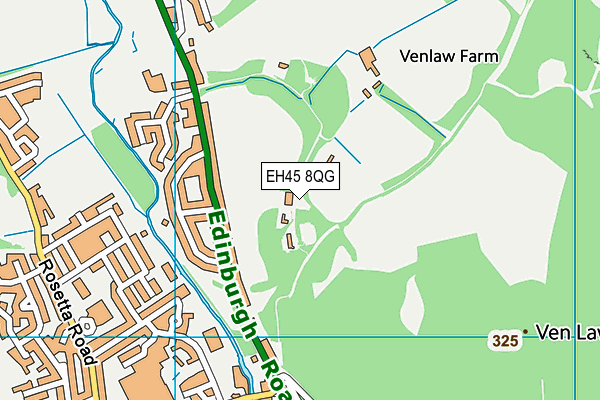 EH45 8QG map - OS VectorMap District (Ordnance Survey) EH45 8QG map - OS VectorMap District (Ordnance Survey)
