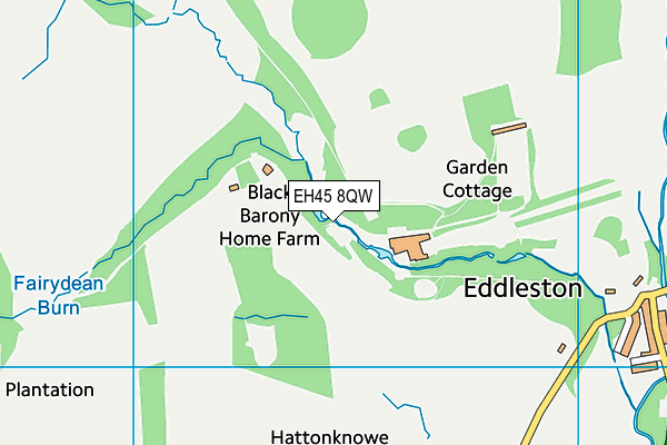 EH45 8QW map - OS VectorMap District (Ordnance Survey) EH45 8QW map - OS VectorMap District (Ordnance Survey)