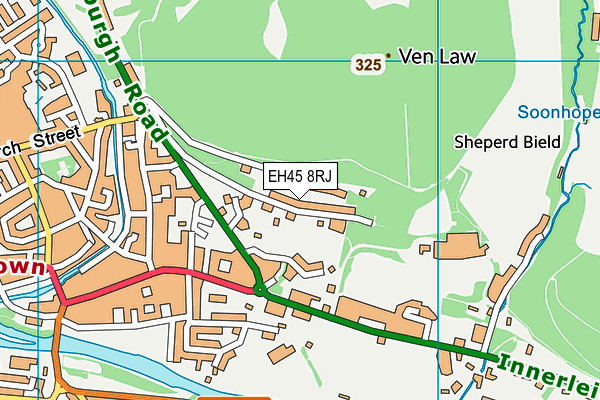 EH45 8RJ map - OS VectorMap District (Ordnance Survey) EH45 8RJ map - OS VectorMap District (Ordnance Survey)