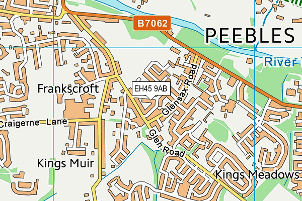 EH45 9AB map - OS VectorMap District (Ordnance Survey) EH45 9AB map - OS VectorMap District (Ordnance Survey)