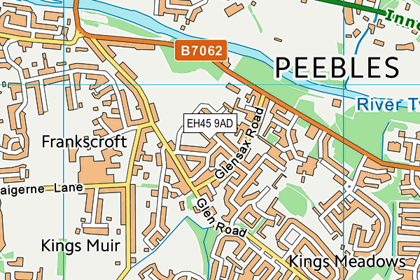EH45 9AD map - OS VectorMap District (Ordnance Survey) EH45 9AD map - OS VectorMap District (Ordnance Survey)