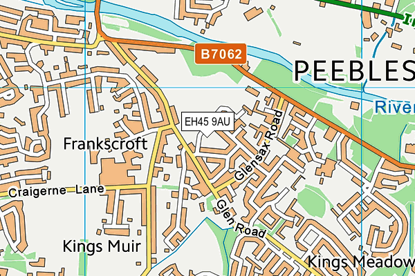 EH45 9AU map - OS VectorMap District (Ordnance Survey) EH45 9AU map - OS VectorMap District (Ordnance Survey)