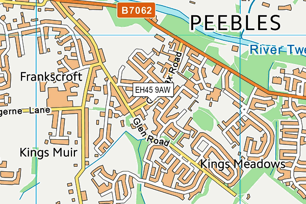 EH45 9AW map - OS VectorMap District (Ordnance Survey) EH45 9AW map - OS VectorMap District (Ordnance Survey)