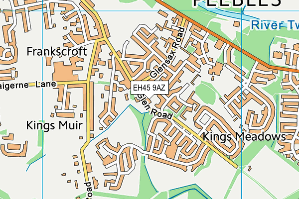 EH45 9AZ map - OS VectorMap District (Ordnance Survey) EH45 9AZ map - OS VectorMap District (Ordnance Survey)