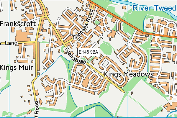 EH45 9BA map - OS VectorMap District (Ordnance Survey) EH45 9BA map - OS VectorMap District (Ordnance Survey)