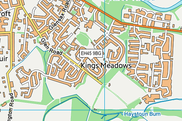EH45 9BG map - OS VectorMap District (Ordnance Survey) EH45 9BG map - OS VectorMap District (Ordnance Survey)