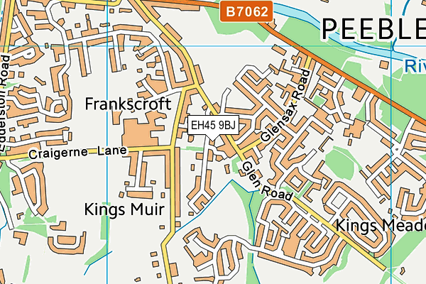 EH45 9BJ map - OS VectorMap District (Ordnance Survey) EH45 9BJ map - OS VectorMap District (Ordnance Survey)