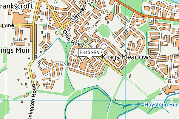 EH45 9BN map - OS VectorMap District (Ordnance Survey) EH45 9BN map - OS VectorMap District (Ordnance Survey)