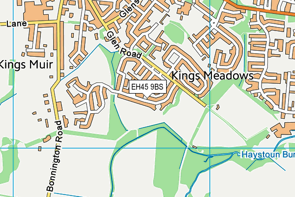 EH45 9BS map - OS VectorMap District (Ordnance Survey) EH45 9BS map - OS VectorMap District (Ordnance Survey)