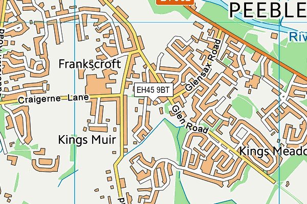 EH45 9BT map - OS VectorMap District (Ordnance Survey) EH45 9BT map - OS VectorMap District (Ordnance Survey)