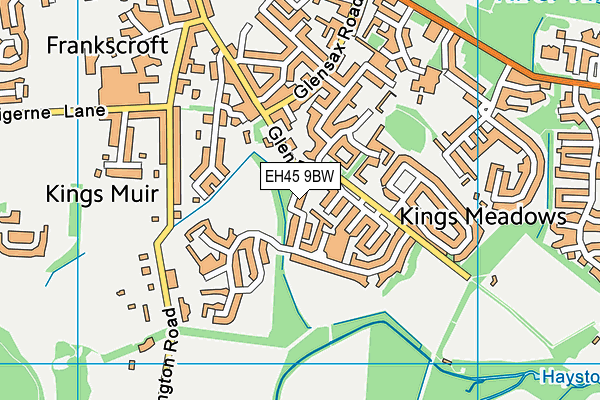 EH45 9BW map - OS VectorMap District (Ordnance Survey) EH45 9BW map - OS VectorMap District (Ordnance Survey)