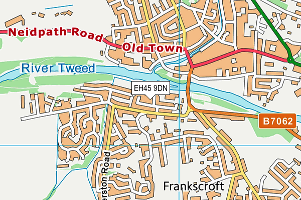 EH45 9DN map - OS VectorMap District (Ordnance Survey) EH45 9DN map - OS VectorMap District (Ordnance Survey)