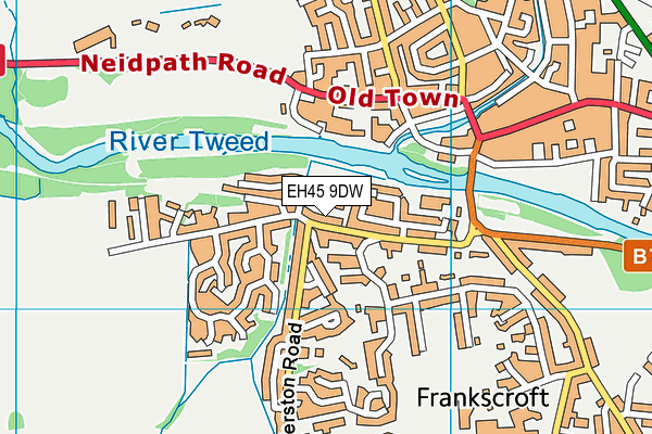 EH45 9DW map - OS VectorMap District (Ordnance Survey) EH45 9DW map - OS VectorMap District (Ordnance Survey)