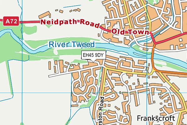 EH45 9DY map - OS VectorMap District (Ordnance Survey) EH45 9DY map - OS VectorMap District (Ordnance Survey)