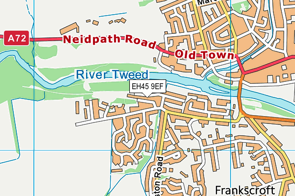 EH45 9EF map - OS VectorMap District (Ordnance Survey) EH45 9EF map - OS VectorMap District (Ordnance Survey)