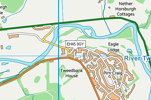 EH45 9GY map - OS VectorMap District (Ordnance Survey) EH45 9GY map - OS VectorMap District (Ordnance Survey)