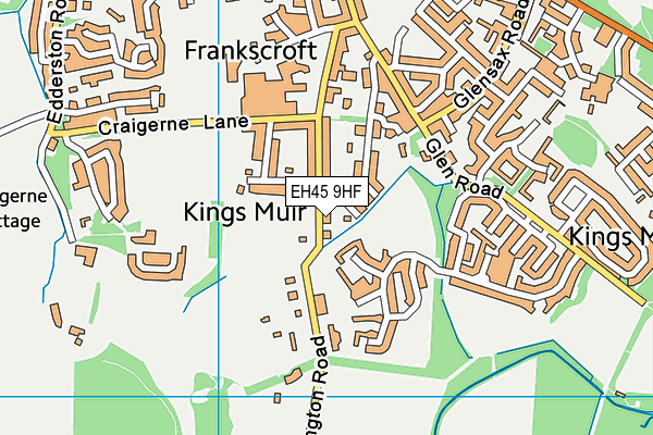 EH45 9HF map - OS VectorMap District (Ordnance Survey) EH45 9HF map - OS VectorMap District (Ordnance Survey)