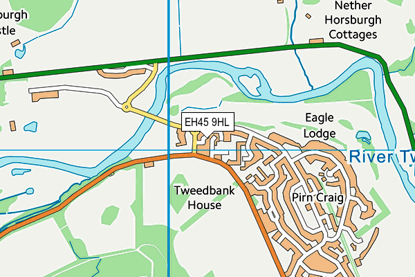 EH45 9HL map - OS VectorMap District (Ordnance Survey) EH45 9HL map - OS VectorMap District (Ordnance Survey)