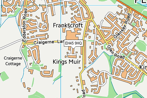 EH45 9HQ map - OS VectorMap District (Ordnance Survey) EH45 9HQ map - OS VectorMap District (Ordnance Survey)