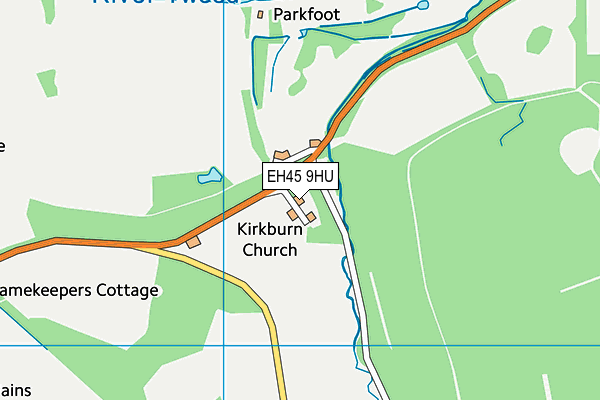EH45 9HU map - OS VectorMap District (Ordnance Survey) EH45 9HU map - OS VectorMap District (Ordnance Survey)