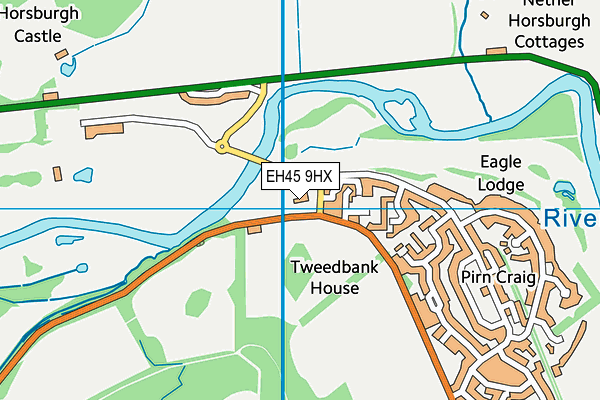 EH45 9HX map - OS VectorMap District (Ordnance Survey) EH45 9HX map - OS VectorMap District (Ordnance Survey)