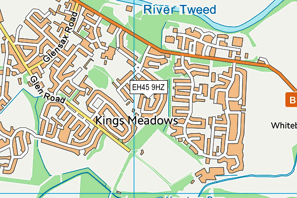 EH45 9HZ map - OS VectorMap District (Ordnance Survey) EH45 9HZ map - OS VectorMap District (Ordnance Survey)