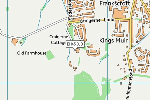 EH45 9JD map - OS VectorMap District (Ordnance Survey) EH45 9JD map - OS VectorMap District (Ordnance Survey)