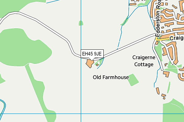 EH45 9JE map - OS VectorMap District (Ordnance Survey) EH45 9JE map - OS VectorMap District (Ordnance Survey)