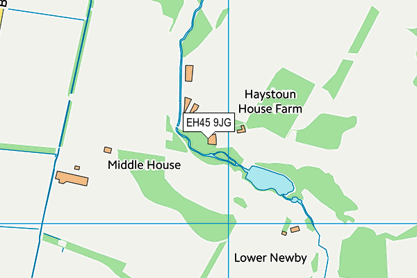 EH45 9JG map - OS VectorMap District (Ordnance Survey) EH45 9JG map - OS VectorMap District (Ordnance Survey)