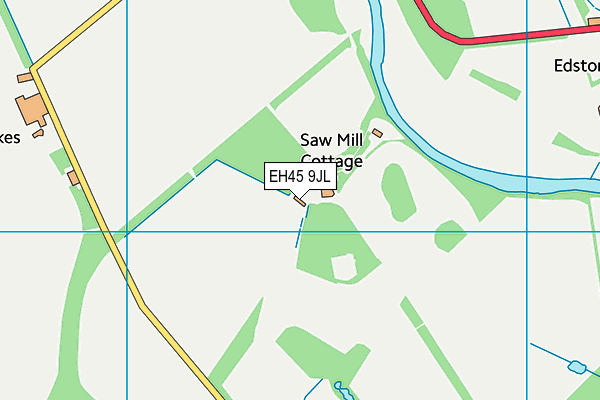 EH45 9JL map - OS VectorMap District (Ordnance Survey) EH45 9JL map - OS VectorMap District (Ordnance Survey)