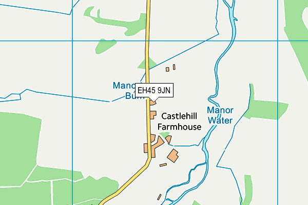 EH45 9JN map - OS VectorMap District (Ordnance Survey) EH45 9JN map - OS VectorMap District (Ordnance Survey)