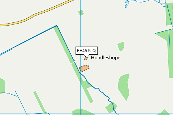 EH45 9JQ map - OS VectorMap District (Ordnance Survey) EH45 9JQ map - OS VectorMap District (Ordnance Survey)