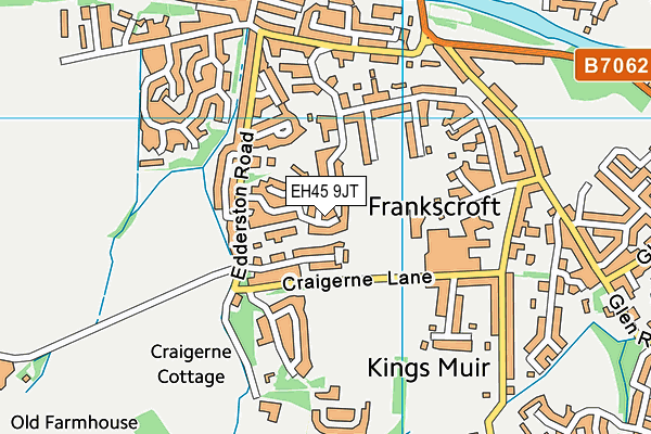 EH45 9JT map - OS VectorMap District (Ordnance Survey) EH45 9JT map - OS VectorMap District (Ordnance Survey)