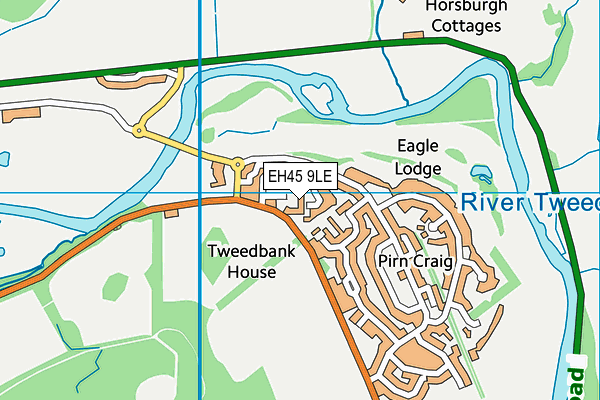 EH45 9LE map - OS VectorMap District (Ordnance Survey) EH45 9LE map - OS VectorMap District (Ordnance Survey)