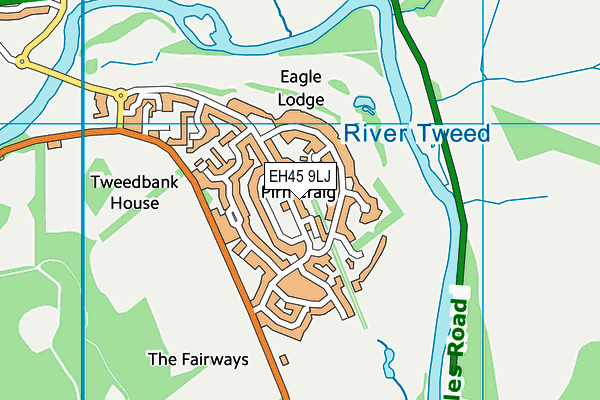 EH45 9LJ map - OS VectorMap District (Ordnance Survey) EH45 9LJ map - OS VectorMap District (Ordnance Survey)