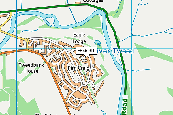EH45 9LL map - OS VectorMap District (Ordnance Survey) EH45 9LL map - OS VectorMap District (Ordnance Survey)