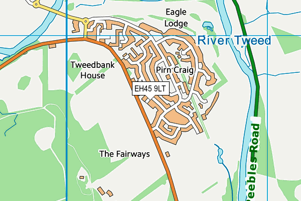 EH45 9LT map - OS VectorMap District (Ordnance Survey) EH45 9LT map - OS VectorMap District (Ordnance Survey)