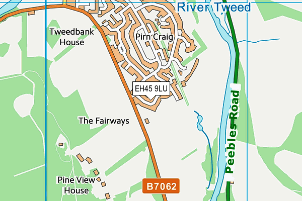 EH45 9LU map - OS VectorMap District (Ordnance Survey) EH45 9LU map - OS VectorMap District (Ordnance Survey)