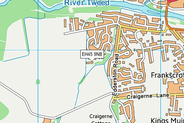 EH45 9NB map - OS VectorMap District (Ordnance Survey)