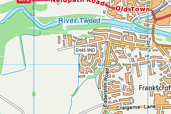 EH45 9ND map - OS VectorMap District (Ordnance Survey) EH45 9ND map - OS VectorMap District (Ordnance Survey)