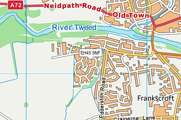 EH45 9NF map - OS VectorMap District (Ordnance Survey) EH45 9NF map - OS VectorMap District (Ordnance Survey)