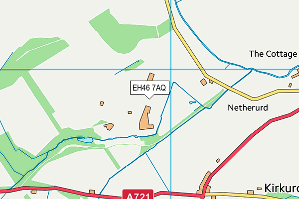 EH46 7AQ map - OS VectorMap District (Ordnance Survey) EH46 7AQ map - OS VectorMap District (Ordnance Survey)