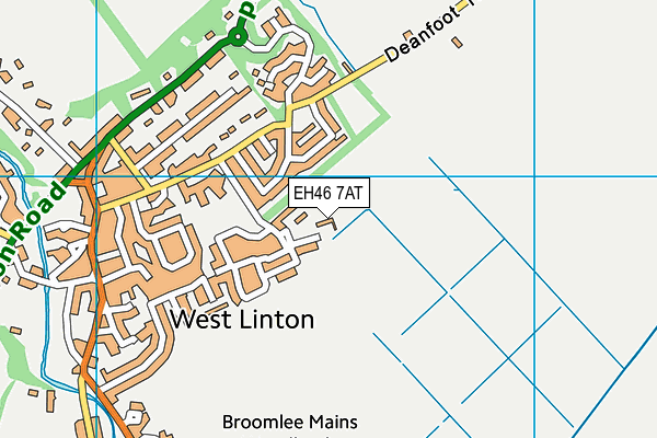 EH46 7AT map - OS VectorMap District (Ordnance Survey) EH46 7AT map - OS VectorMap District (Ordnance Survey)