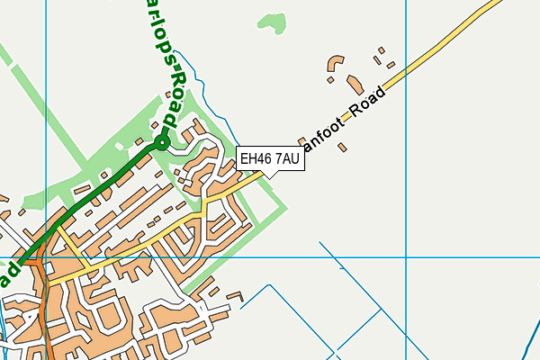 EH46 7AU map - OS VectorMap District (Ordnance Survey) EH46 7AU map - OS VectorMap District (Ordnance Survey)