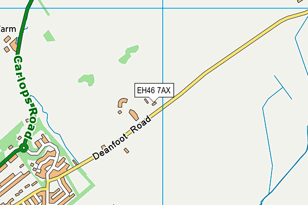 EH46 7AX map - OS VectorMap District (Ordnance Survey) EH46 7AX map - OS VectorMap District (Ordnance Survey)