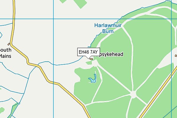 EH46 7AY map - OS VectorMap District (Ordnance Survey)
