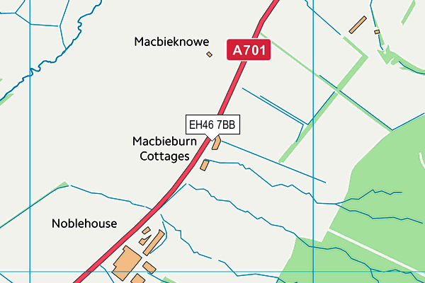 EH46 7BB map - OS VectorMap District (Ordnance Survey) EH46 7BB map - OS VectorMap District (Ordnance Survey)