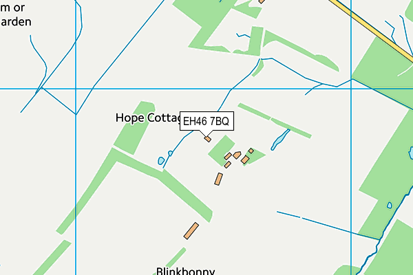EH46 7BQ map - OS VectorMap District (Ordnance Survey) EH46 7BQ map - OS VectorMap District (Ordnance Survey)