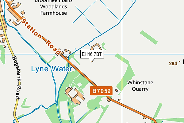EH46 7BT map - OS VectorMap District (Ordnance Survey) EH46 7BT map - OS VectorMap District (Ordnance Survey)